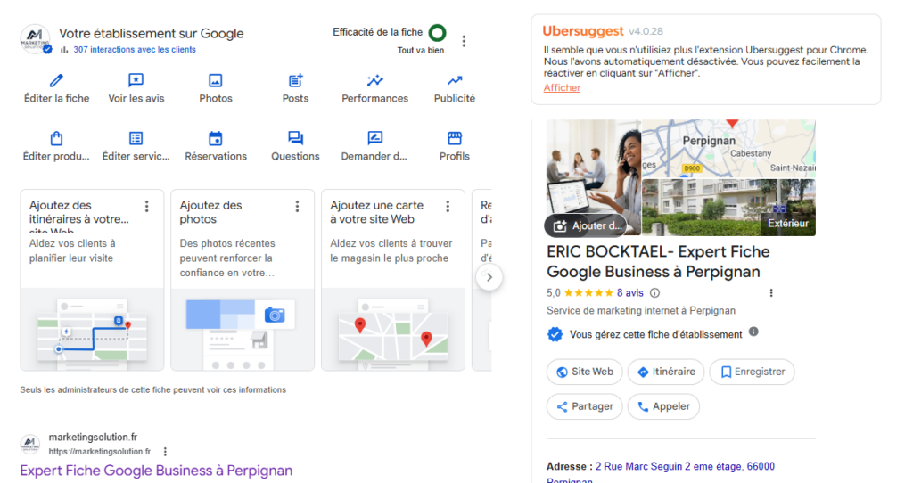 fiche google business BOCKTAEL ERIC
